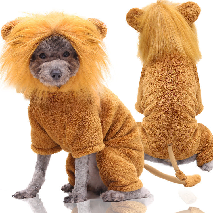 Cartoon Pet Winter Coat – Warm Four-Legged Jacket for Dogs & Cats