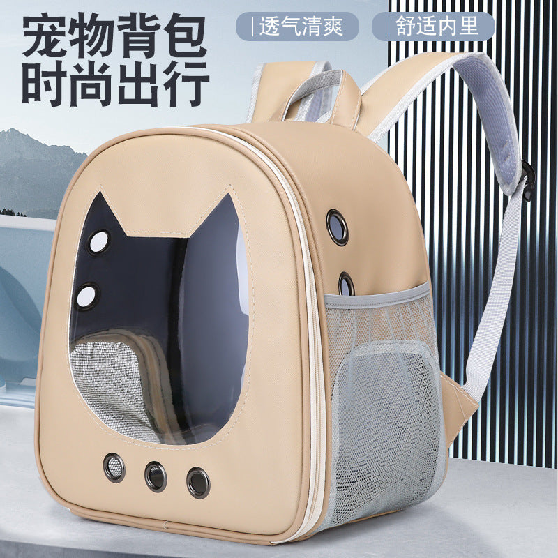 Space Capsule Pet Carrier Backpack – Breathable Travel Backpack for Cats & Small Dogs