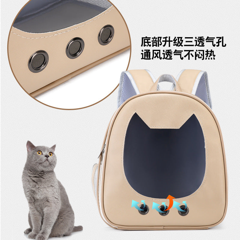 Space Capsule Pet Carrier Backpack – Breathable Travel Backpack for Cats & Small Dogs