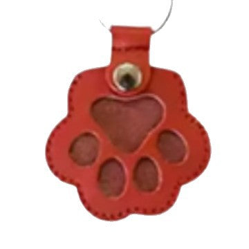Pet Hair Keepsake Keychain – Paw Print Memorial Fur Holder for Dogs & Cats