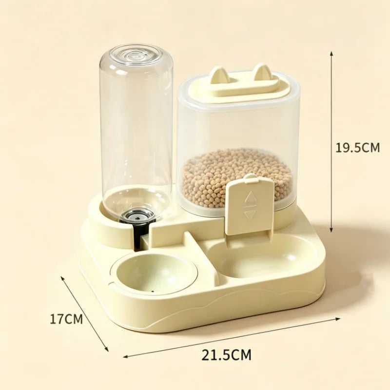Automatic Pet Feeder & Water Dispenser – Dual Food & Water Station for Cats