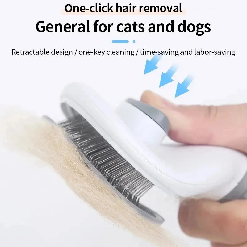 Self-Cleaning Pet Grooming Brush – Deshedding & Dematting Comb for Dogs & Cats
