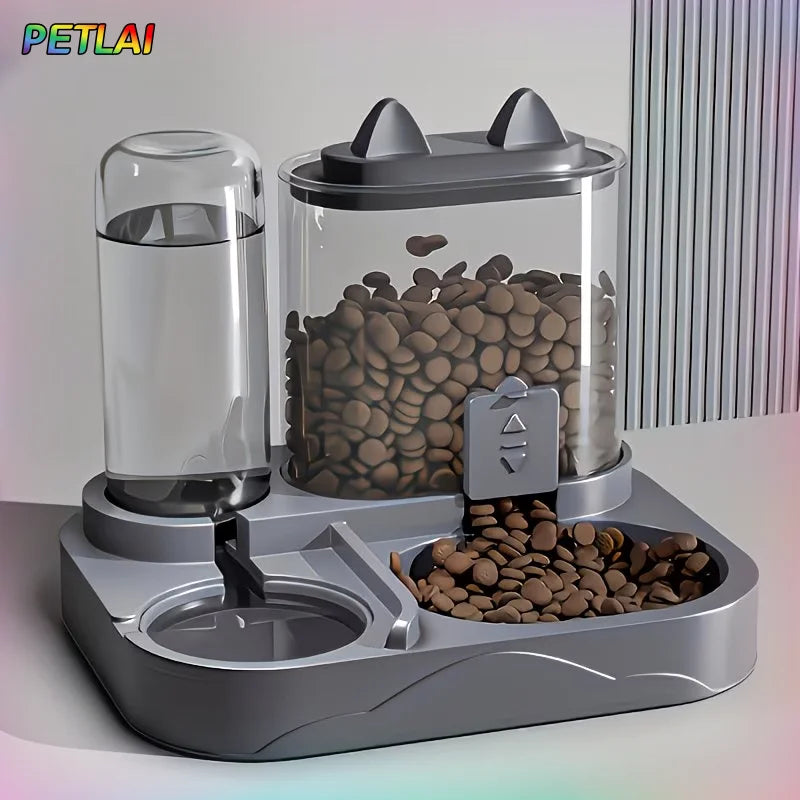 Automatic Pet Feeder & Water Dispenser – Dual Food & Water Station for Cats