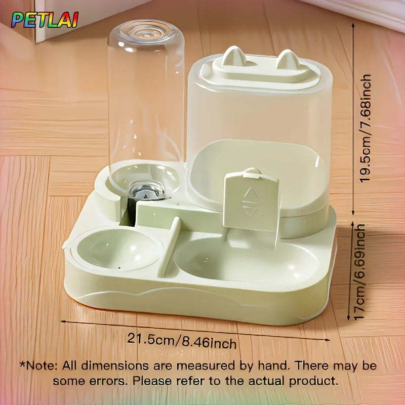 Automatic Pet Feeder & Water Dispenser – Dual Food & Water Station for Cats