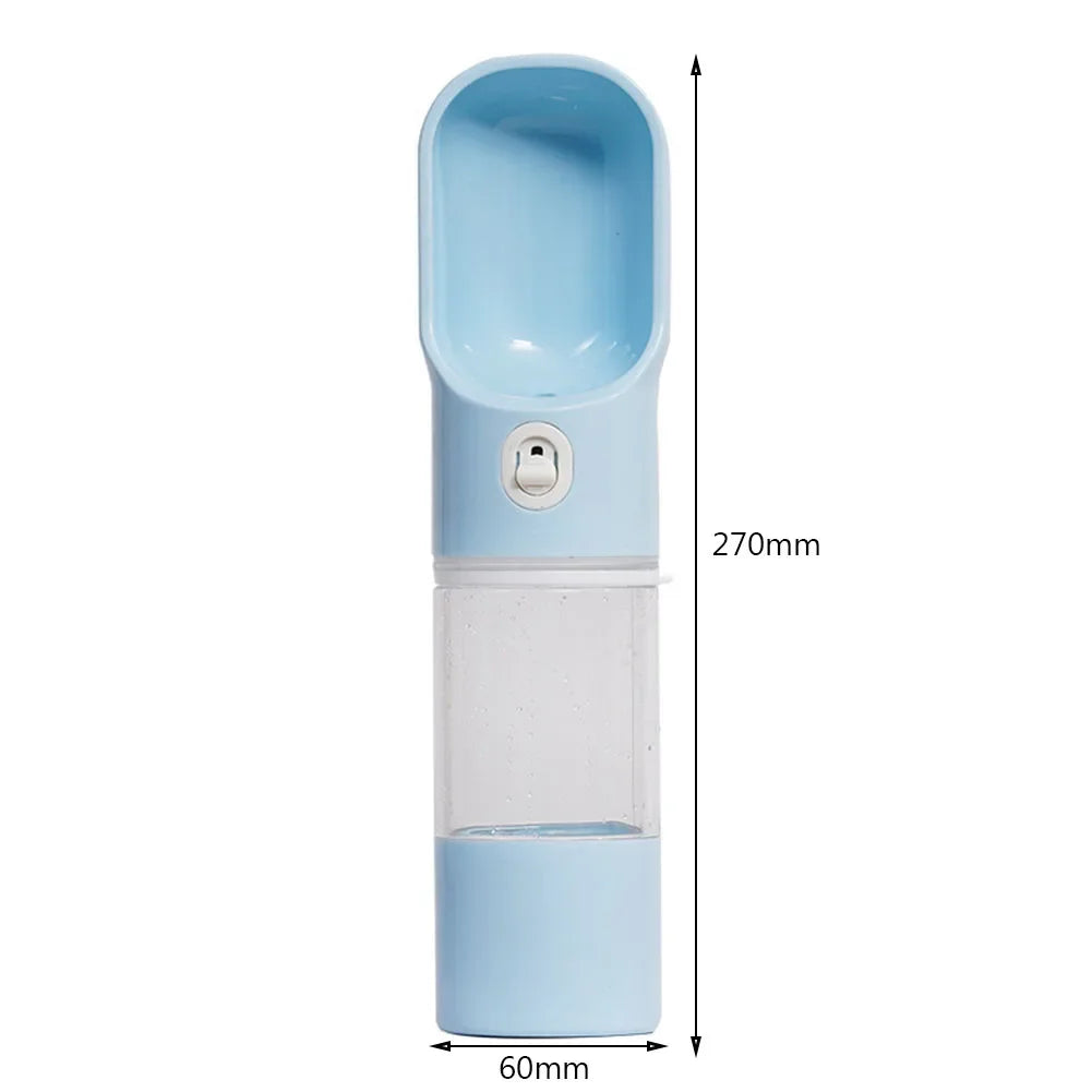 Leak-Proof Pet Travel Water Bottle with Food Bowl – Portable Dog & Cat Water Dispenser